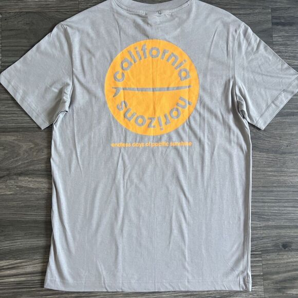 H&M California Horizons Gray Short Sleeve Graphic T-Shirt Size Small NWT - Picture 4 of 4